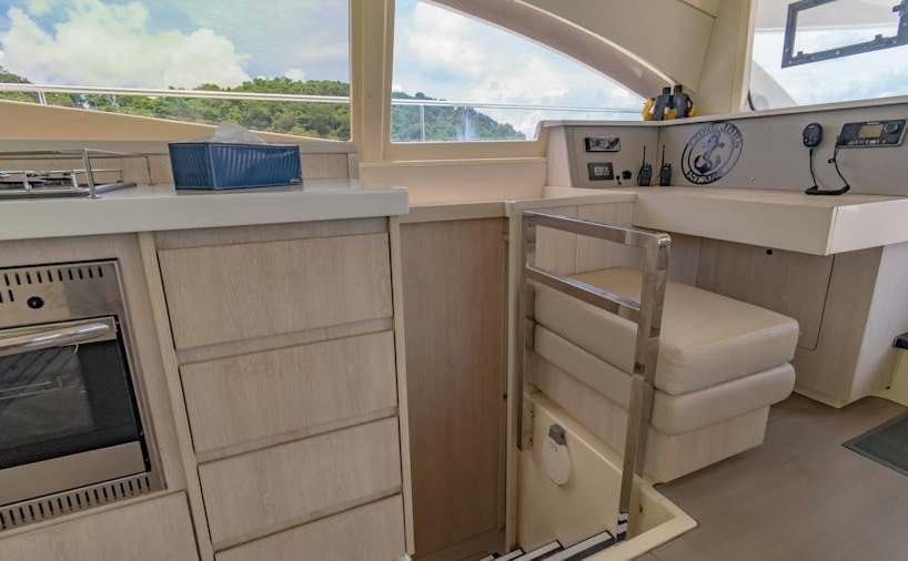 harmony cat Portside companionway